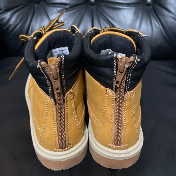 Urban Groove short hip hop dance boots lace up 7 Mens 5 ankle 5.5” tan brown - Picture 5 of 9